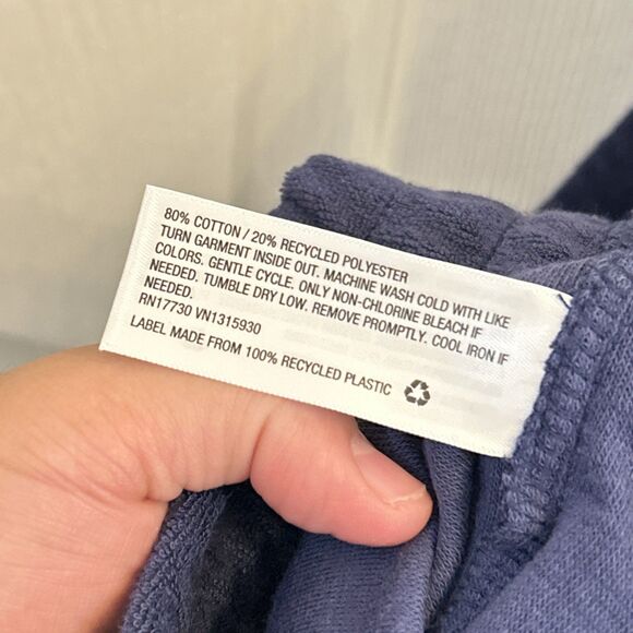 Ava & Viv Womens Plus 1X Navy Terrycloth Pull-On Shorts Stretch NWT Soft - Picture 13 of 16